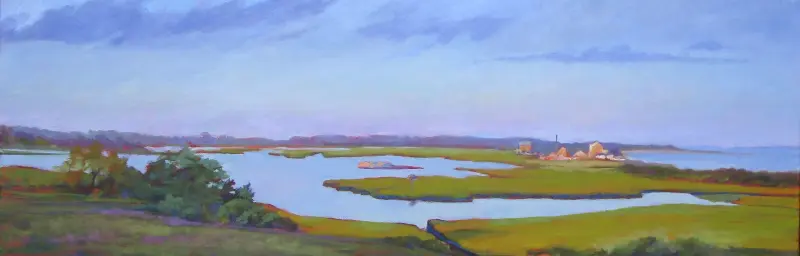 Allen's Pond, oil 12x36