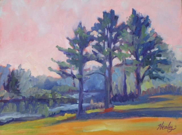 trees Head of Westport painting