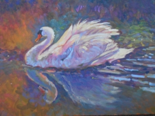 swan painting