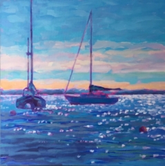 Sailboat painting