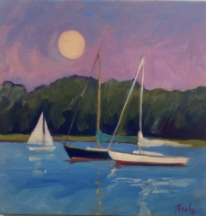 Padanaram sailboat painting