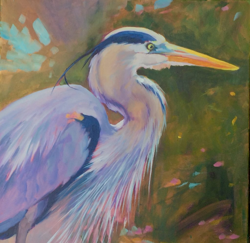 Patience, oil 16x16 gallery wrap canvas